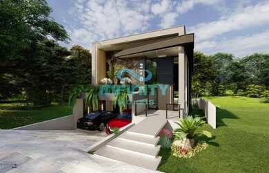 Imagem: A casa em condomínio possui 3 Dormitórios, 2 Banheiros, 2