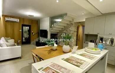 Imagem: A casa em condomínio possui 4 Dormitórios, 4 Banheiros, 2