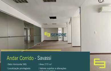 Imagem: Andar corrido para alugar na Savassi em Belo Horizonte/MG