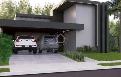 Imagem: A casa possui 3 Dormitórios, 3 Banheiros, 4 Vagas na garagem