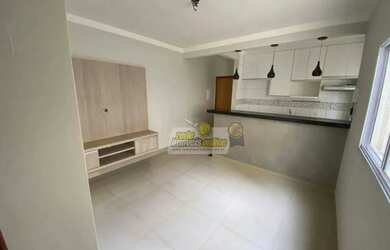 Imagem: O apartamento possui 2 Dormitórios, 1 Banheiro, 1 Vaga na garagem