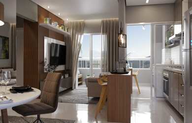 Imagem: O apartamento possui 2 Dormitórios, 2 Banheiros, 1 Vaga na