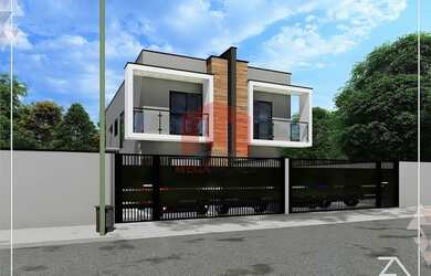 Imagem: A casa possui 3 Dormitórios, 1 Banheiro, 2 Vagas na garagem