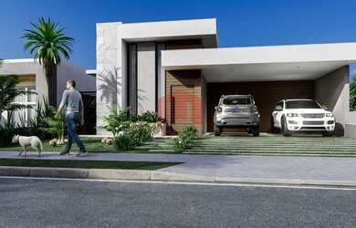 Imagem: A casa possui 3 Dormitórios, 3 Banheiros, 2 Vagas na garagem