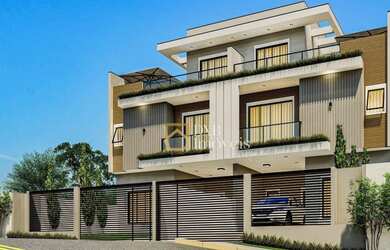 Imagem: A casa possui 3 Dormitórios, 4 Banheiros, 3 Vagas na garagem