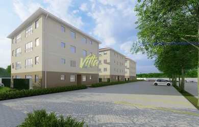 Imagem: O apartamento possui 2 Dormitórios, 1 Banheiro, 1 Vaga na garagem