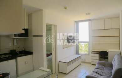 Imagem: O apartamento possui 1 Dormitório, 1 Banheiro, 1 Vaga na garagem