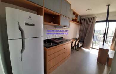 Imagem: O studio possui 1 Dormitório, 1 Banheiro, 1 Vaga na garagem