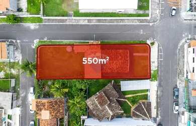 Imagem: O terreno possui 550m² de Área, Imóvel novo e está localizado