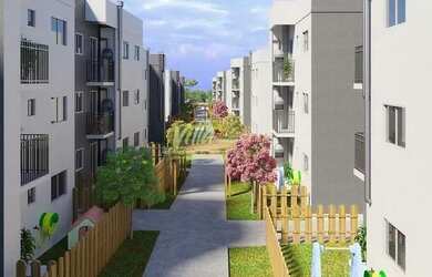 Imagem: O apartamento possui 3 Dormitórios, 1 Banheiro, 1 Vaga na garagem