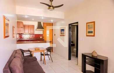 Imagem: O apartamento possui 1 Dormitório, 1 Banheiro, 1 Vaga na garagem