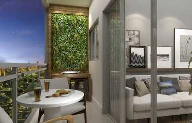 Imagem: O apartamento possui 2 Dormitórios, 2 Banheiros, 1 Vaga na