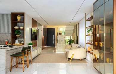 Imagem: A casa em condomínio possui 4 Dormitórios, 5 Banheiros, 4