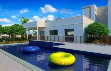 Imagem: O apartamento possui 2 Dormitórios, 1 Banheiro, 1 Vaga na garagem