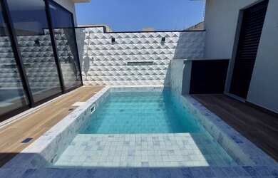 Imagem: A casa em condomínio possui 3 Dormitórios, 5 Banheiros, 4