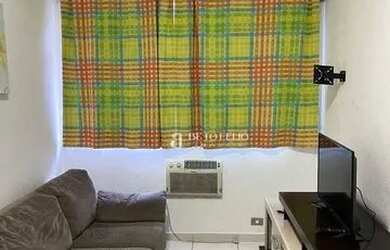 Imagem: O apartamento possui 1 Dormitório, 1 Banheiro, 1 Vaga na garagem