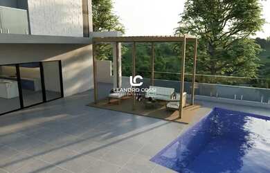 Imagem 7: Casa e venda com 4 suítes e piscina e vista para o lago no Condomínio Fazenda Palmeiras Im