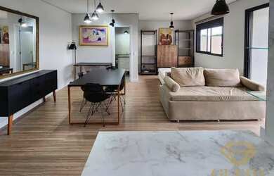 Imagem: O apartamento possui 1 Dormitório, 1 Banheiro, 1 Vaga na garagem