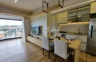 Imagem: O apartamento possui 1 Dormitório, 2 Banheiros, 1 Vaga na garagem