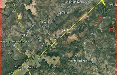 Imagem: A fazenda possui 10.060.000m² de Área e está localizado