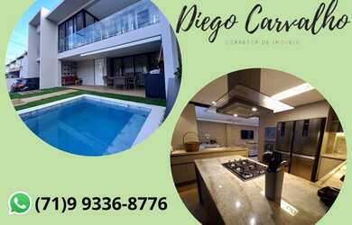 Imagem: A casa em condomínio possui 4 Dormitórios, 5 Banheiros, 2