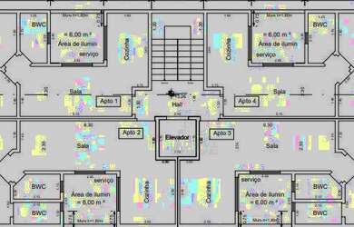 Imagem: O apartamento possui 2 Dormitórios, 2 Banheiros, 1 Vaga na
