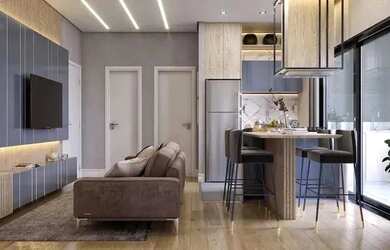 Imagem: O apartamento possui 2 Dormitórios, 3 Banheiros, 1 Vaga na