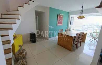 Imagem: O apartamento na cobertura possui 3 Dormitórios, 3 Banheiros