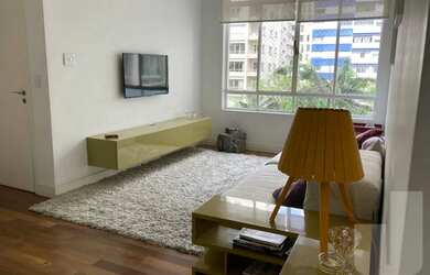 Imagem: O apartamento possui 1 Dormitório, 1 Banheiro, 1 Vaga na garagem