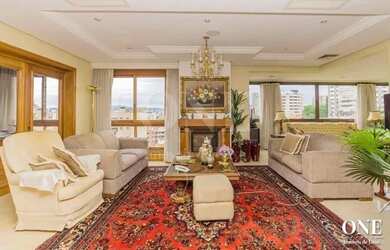 Imagem: O apartamento na cobertura possui 4 Dormitórios, 5 Banheiros