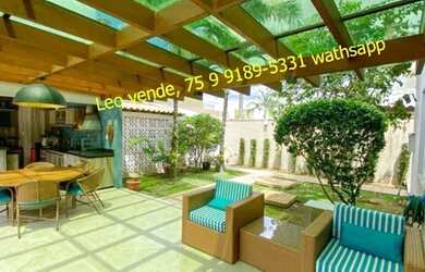 Imagem: A casa em condomínio possui 4 Dormitórios, 4 Banheiros, 2