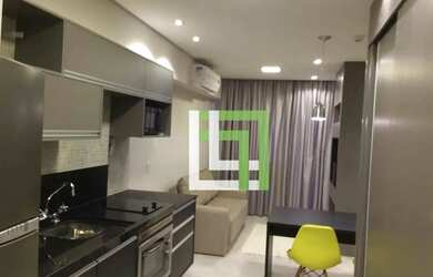 Imagem: O apartamento possui 1 Dormitório, 2 Banheiros, 1 Vaga na garagem