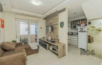 Imagem: O apartamento na cobertura possui 2 Dormitórios, 2 Banheiros