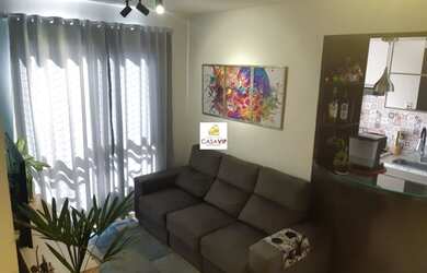 Imagem: O apartamento possui 2 Dormitórios, 1 Banheiro, 1 Vaga na garagem