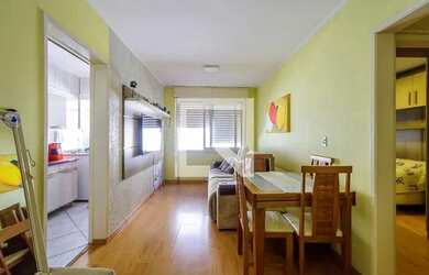 Imagem: O apartamento possui 1 Dormitório, 1 Banheiro, 43m² de Área