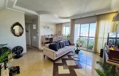 Imagem: O apartamento na cobertura possui 3 Dormitórios, 2 Banheiros