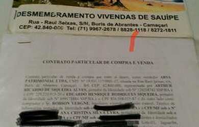 Imagem: O terreno possui 150m² de Área Privada e está localizado