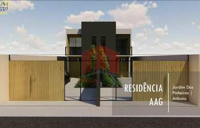 Imagem: A casa possui 3 Dormitórios, 1 Banheiro, 2 Vagas na garagem