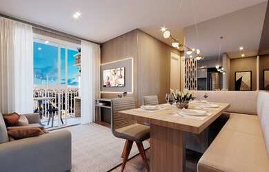 Imagem: O apartamento possui 3 Dormitórios, 2 Banheiros, 1 Vaga na