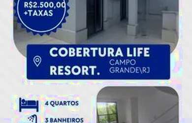 Imagem: O apartamento na cobertura possui 4 Dormitórios, 3 Banheiros