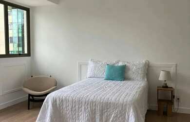 Imagem 14: LINDO APARTAMENTO EM CONDOMINIO EM FRENTE A PRAIA- QUARTO COM CLOSET E SALA COM COZINHA AM