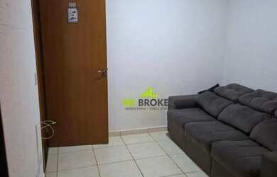 Imagem: O apartamento possui 2 Dormitórios, 1 Banheiro, 1 Vaga na garagem