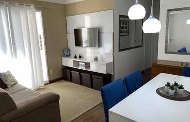 Imagem: O apartamento possui 2 Dormitórios, 1 Banheiro, 1 Vaga na garagem