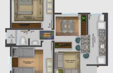 Imagem 6: APARTAMENTO com 2 dormitórios à venda por R$ 212.000,00 no bairro Lamenha...