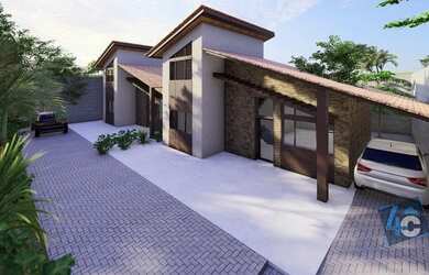 Imagem 3: Casa com 4/4 em construção no Alto Taperapuã - Porto Seguro