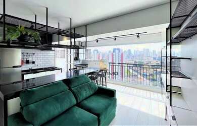 Imagem: O apartamento na cobertura possui 1 Dormitório, 1 Banheiro