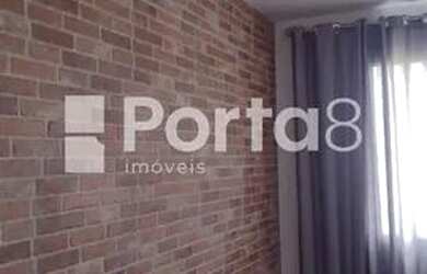 Imagem: O apartamento possui 2 Dormitórios, 1 Banheiro, 1 Vaga na garagem