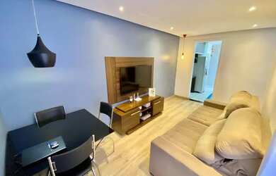 Imagem: O apartamento possui 2 Dormitórios, 1 Banheiro, 1 Vaga na garagem