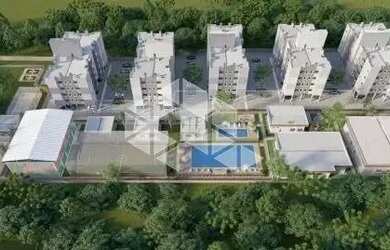 Imagem: O apartamento possui 2 Dormitórios, 1 Banheiro, 1 Vaga na garagem