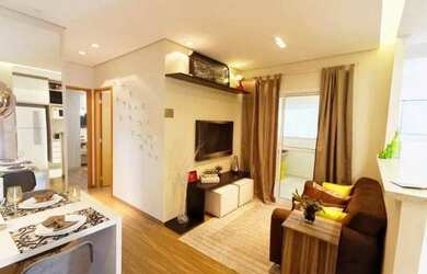 Imagem: O apartamento possui 2 Dormitórios, 1 Banheiro, 2 Vagas na